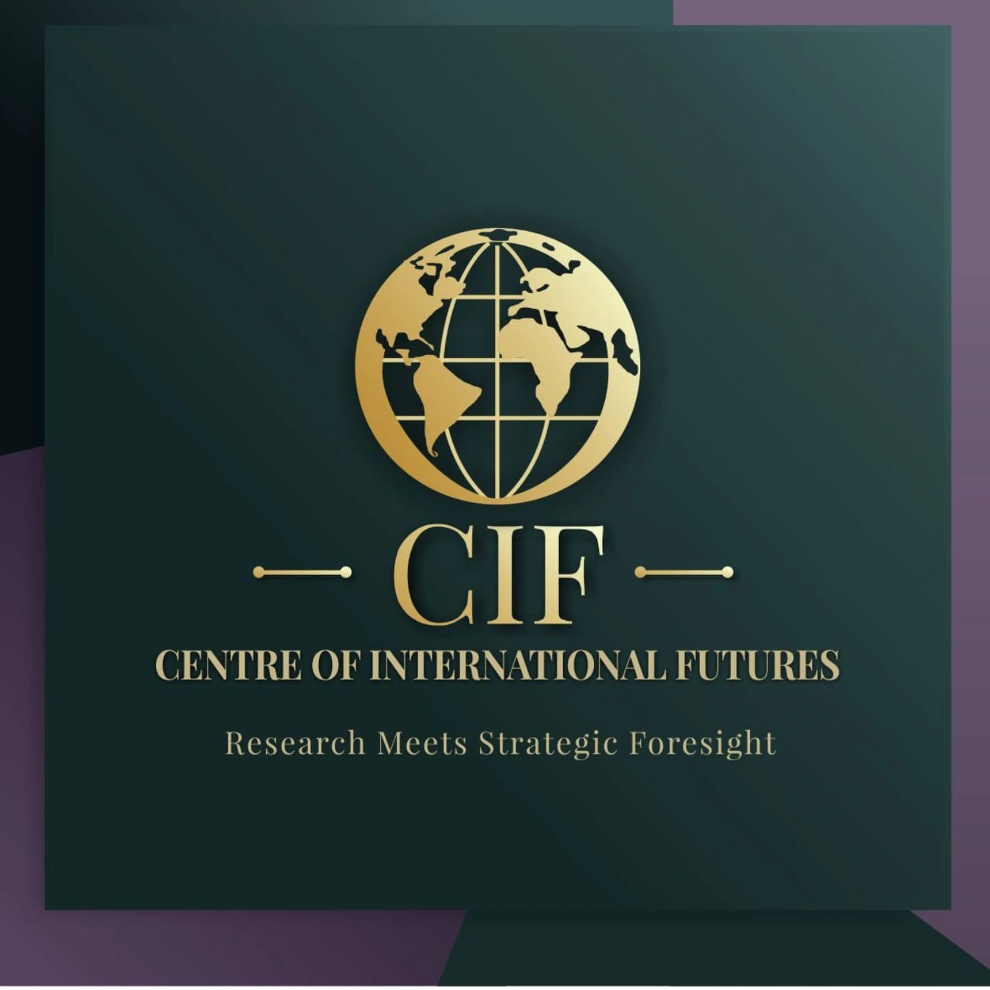 Centre of International Futures emblem, displayed in the founder profile section
